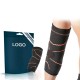 2021 elbow support, factory price nylon knitted elastic elbow compression sleeve for sprain prevention