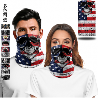 Unisex Face Scarf Seamless Neck Gaiter Shield Scarf Bandana Face Mask Seamless UV Protection for Motorcycle Cycling