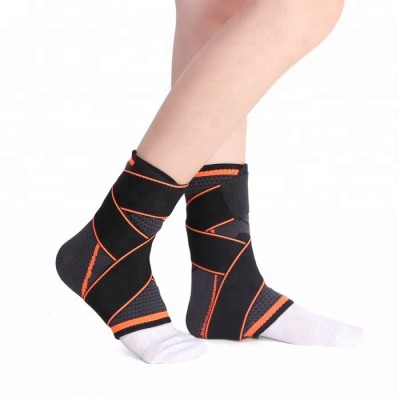 Adjustable Compression Breathable Double Belt  Ankle Support Brace for Pain