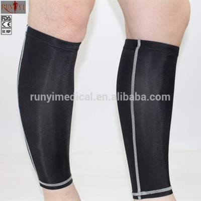 High Quality Custom Logo Reflective Compression Calf Sleeves for Running, Men and Women's Leg Compression Sleeves